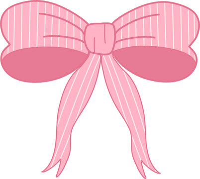 Pattern pink bow illustration 