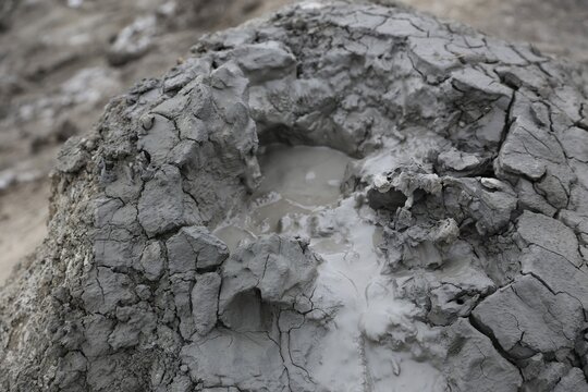 Mud volcanoes of Gobustan in Azerbaijan