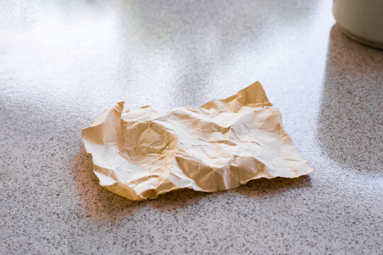 paper trash on the floor