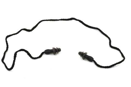 Reusable ear plugs with neck strap
