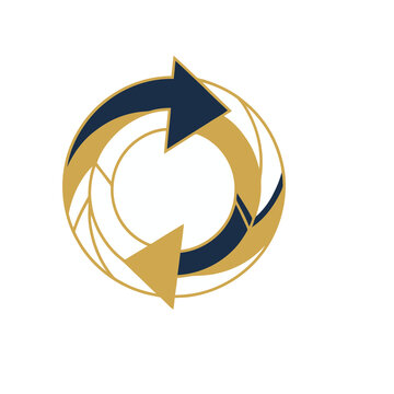 Circular arrows logo