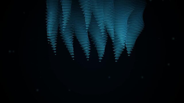 Isometric vector animation of rising smoke and steam elements in 4K resolution
