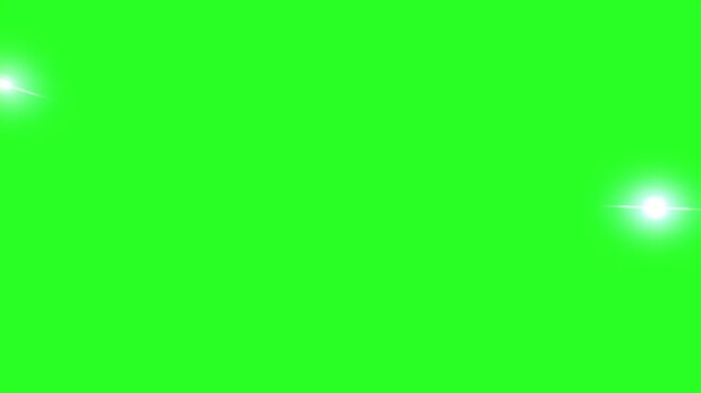 Camera flash light effect animation with green screen key background captured in cinematic style.