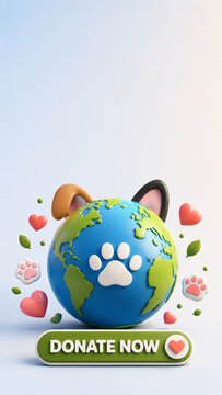 World Animal Day Charity And Donation Poster Design