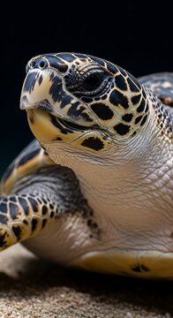 Close-up portrait of a reticulated python snake.