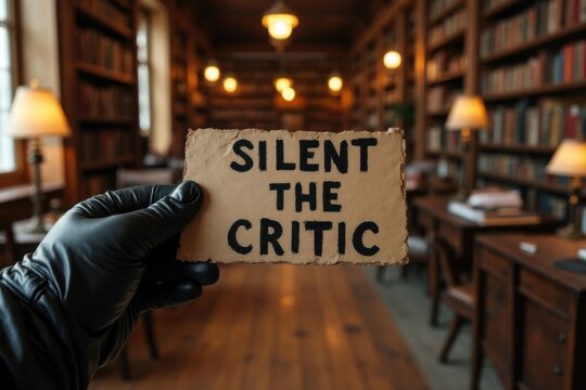 Silence the Critic Motivational Concept in a Cozy Interior Setting