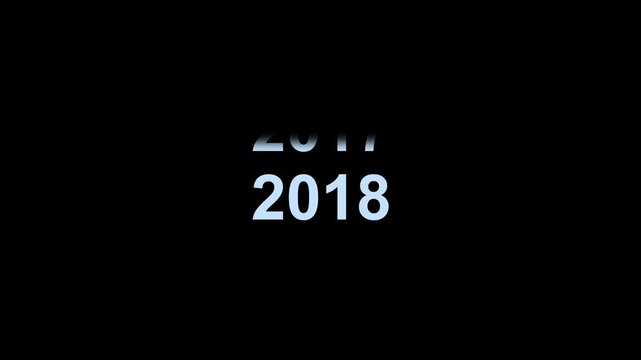 Dynamic digital year counter animation featuring rapidly scrolling calendar dates and chronological time progression for modern cinematic transitions, business presentations, and historical