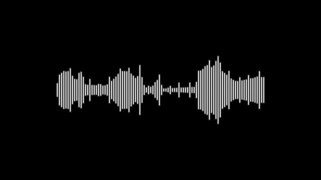 A representation of digital acoustic waves appears in a rhythmic sequence that symbolizes the continuous flow of high fidelity audio data streaming across various electronic communication