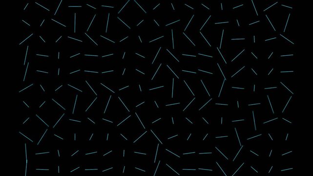 Abstract digital motion background featuring animated line patterns moving across black screen space.