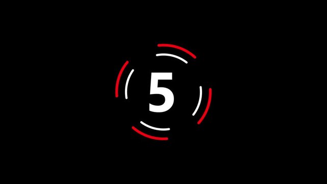 Digitel -fashioned countdown animation 10 seconds. digitel retro  rolling effect countdown movie from 10 to 0 number.4k