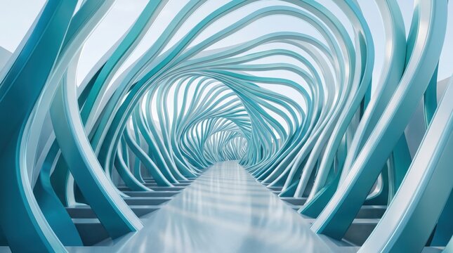 Futuristic Swirling patterns of a mesmerizing storm vortex