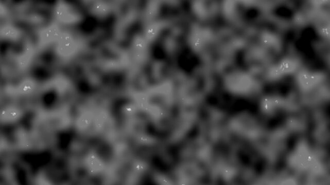 Abstract monochrome noise pattern with grainy texture flowing across digital motion background clip.