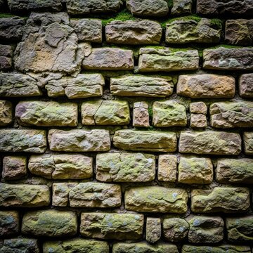 Aged, worn, and imperfect stone wall texture, useful as a rugged, earthy backdrop for design templates and product overlays, stone, vintage, cracked
