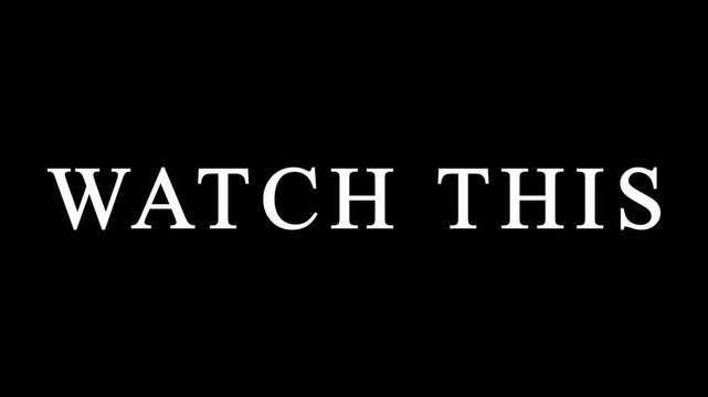 Watch this text animation with green glitch overlay against black background for digital promotion.
