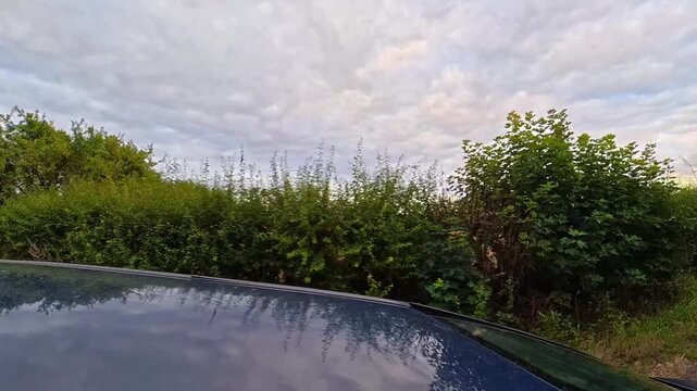 British Rural Car Travel Between Luton to Sharpenhoe Country Road. Car Mounted Camera Time Lapse Footage of Car Travel on British Country Road and Highways of England UK. 2nd September, 2026.