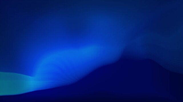 Abstract blue flowing wave background with soft gradients and cinematic lighting for digital art