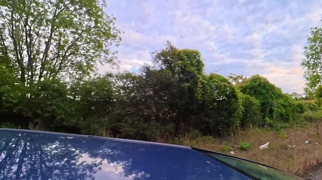 British Rural Car Travel Between Luton to Sharpenhoe Country Road. Car Mounted Camera Time Lapse Footage of Car Travel on British Country Road and Highways of England UK. 2nd September, 2026.