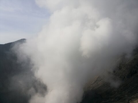 Volcanic Mountain Landscape at Mount Bromo East Java Indonesia