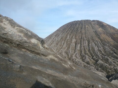 Volcanic Mountain Landscape at Mount Bromo East Java Indonesia