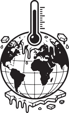 Globe on Globe Vector Illustration Isolated on White Background Representing Earth World Map Global Travel Business Environment Nature and International Concept