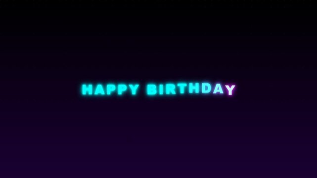 Celebration text neon glow glowing background greeting message