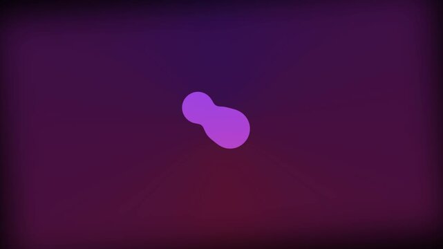 Abstract pink and purple organic shapes morphing and glowing motion background