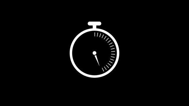 Clock with moving arrows and rotating hands, time tracking stopwatch icon,time tracking animation ,passing time concept, digital clock background 4k motion graphics animation video concept.