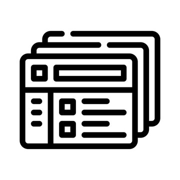 batch processing line icon