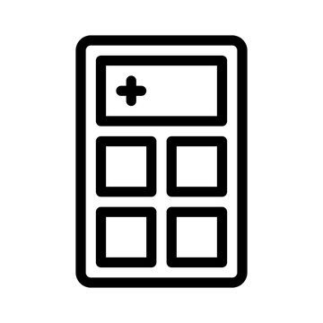 calculator line icon