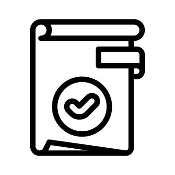 checklist document line icon