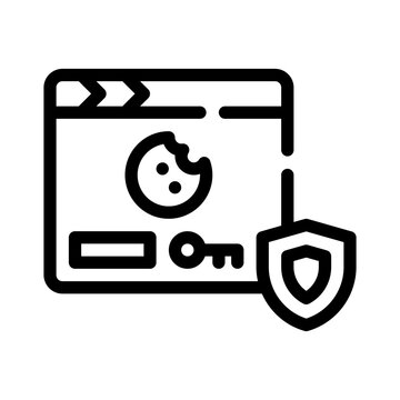 cookie consent line icon