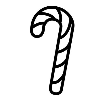 Christmas Candy Cane Illustration