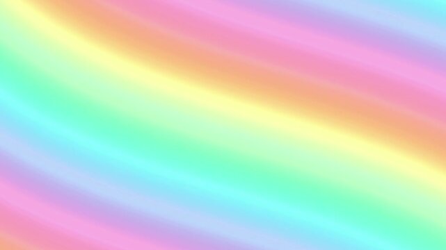 Soft Pastel Rainbow Gradient Pattern 4K