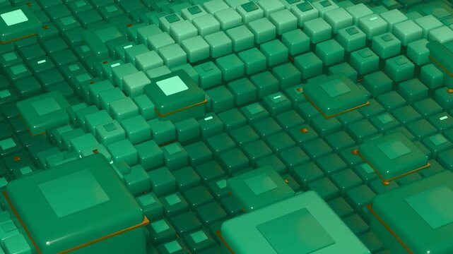 Emerald Rounded Square Terrace Wave