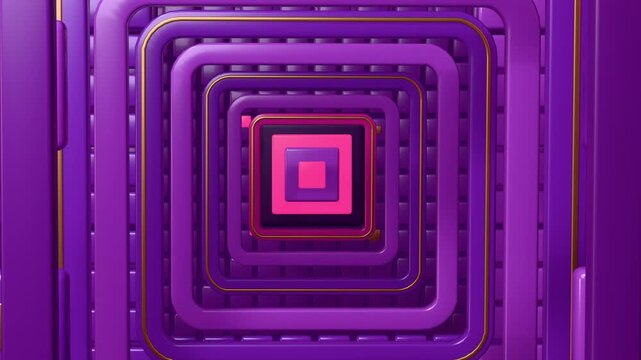 Violet Rounded Square Chamber Bloom