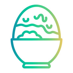 Fototapeta premium onigiri Line Gradient Icon