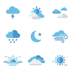 Obraz premium Bright blue sky background with white fluffy cumulus clouds on a clear sunny day. High-quality vector illustration of a serene atmosphere, perfect for nature and weather concepts.