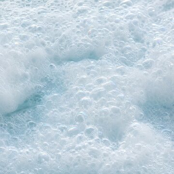 Hot tub bubble texture with foamy water surface  