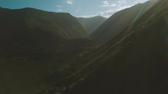 Aerial view of the Hawaiian Big Island