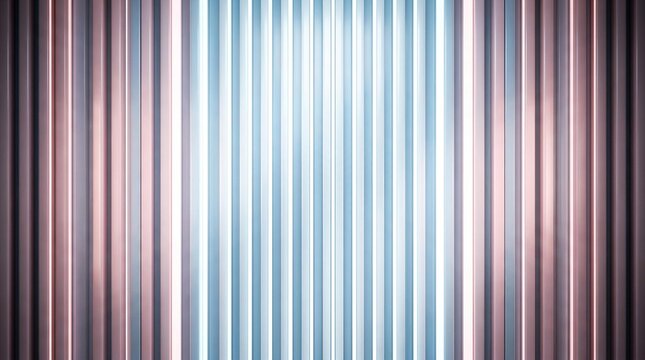 Vertical metallic ribbed texture with soft blue and pink gradient lighting