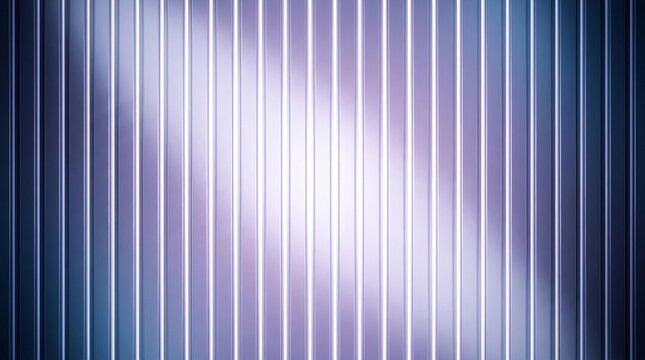 Vertical metallic ribbed texture with soft purple and white gradient lighting