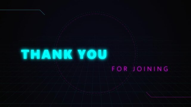 Neon blue text on dark background with digital grid screen design suitable for futuristic techthemed graphics, website banners, and advertisements.