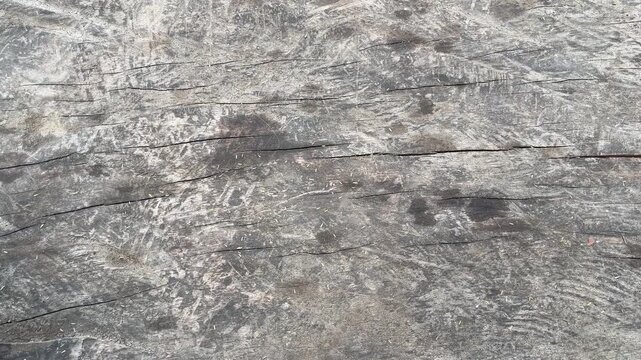 side view of empty old wooden table with cracks. Natural texture in harmonious wood. wood plank background texture top view. Isolated, flat lay, copy space, backgrounds. free, negative, text, design