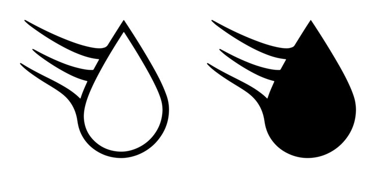 Water Drop Icons, Liquid Symbol Set, Fluid Droplet Graphics, Abstract Rain and Splash Vector Art, Essential Hydration Icons