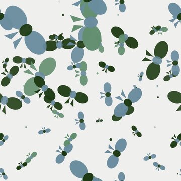 Seamless loop multicolor floating ribbon bow motion background