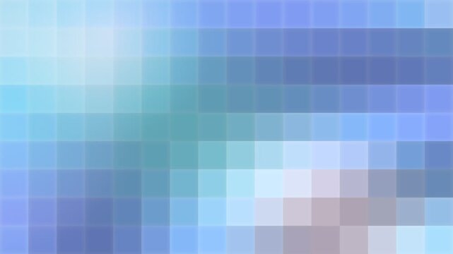 Abstract blue pixelated background featuring a modern mosaic grid pattern with soft gradient colors
