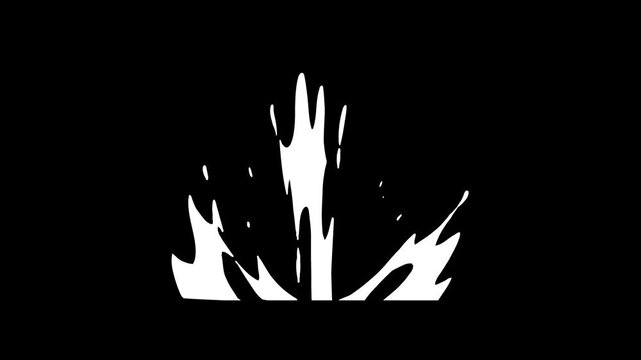 Liquid splash explosion FX, water bubbles burst, fluid flash elements, flowing FX cartoon drip, liquid hand drawn  blasts, splash and flow effects on black screen background.