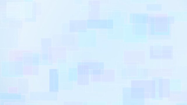 Abstract soft blue geometric shapes pattern background with light overlapping translucent rectangles and squares texture