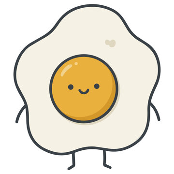 egg with a smile on his head