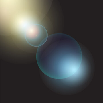 Flare effect vector asset. Lens flare light beam burst bright glow flash shine optical sunshine ray glowing sunburst radiance backdrop overlay illumination icon concept.
